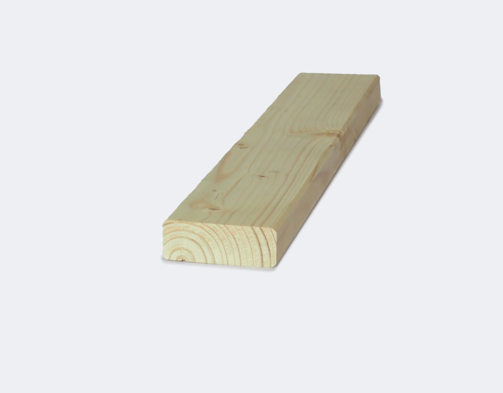 Glattkantbrett Fichte, nachsoritert, us-hobelfallend 21 mm x  58 mm x 5100 mm