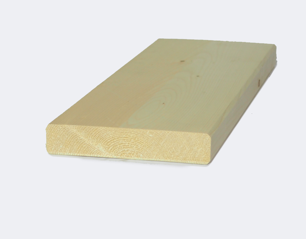 Glattkantbrett Fichte, nachsoritert, us-hobelfallend 26 mm x 142 mm x 5100 mm