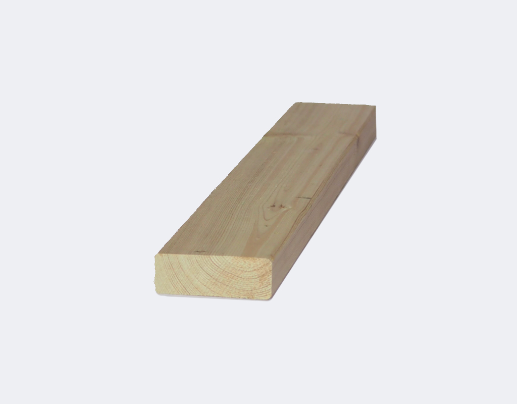 Glattkantbrett, deutsche Lärche, u/s -Sortierung 21 mm x  58 mm x 5100 mm