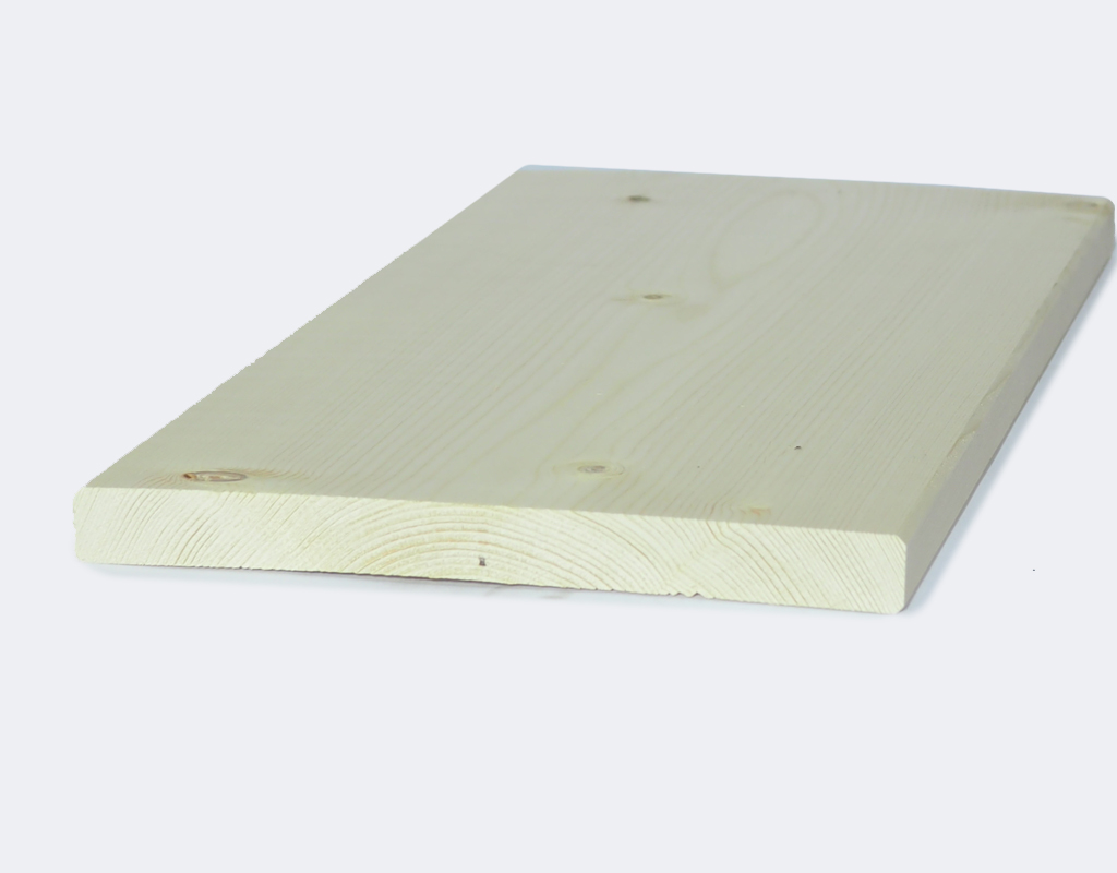 Glattkantbrett Fichte, nachsoritert, us-hobelfallend 18 mm x 190 mm x 5100 mm