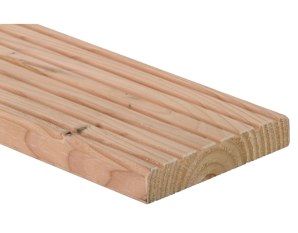 Riffelbrett Douglasie, A/B-Sortierung 27 mm x 143 mm x  4000 mm